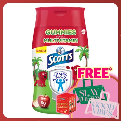 SCOTT'S Multivitamin Gummies Apple Bone, Teeth & Eye 60s