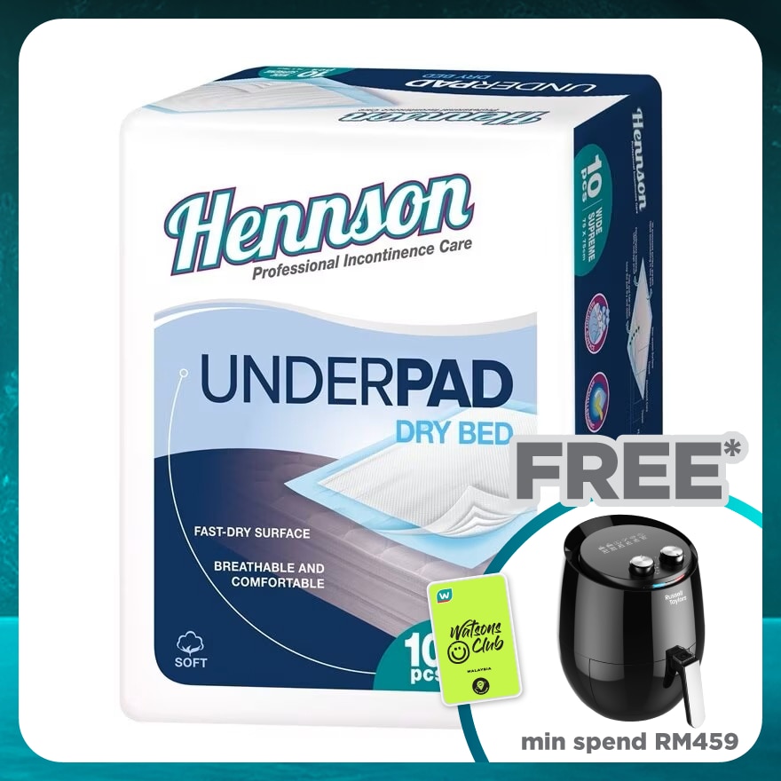 Hennson Dry Bed Underpad 10s