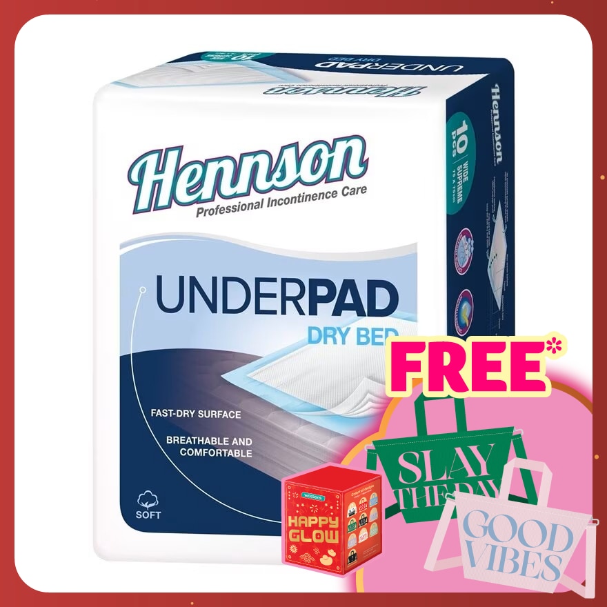 Hennson Dry Bed Underpad 10s