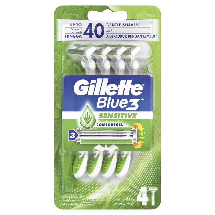 Blue3 Sensitive Disposable Razor 4's