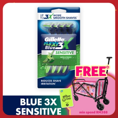 GILLETTE Blue3 Sensitive Disposable Razor 4s