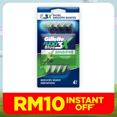 GILLETTE Blue3 Sensitive Disposable Razor 4s