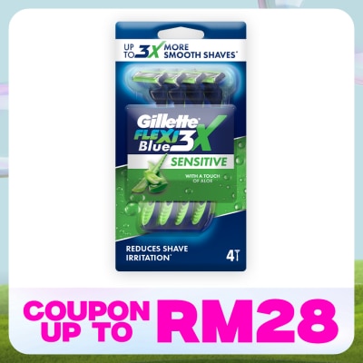 GILLETTE Blue3 Sensitive Disposable Razor 4s