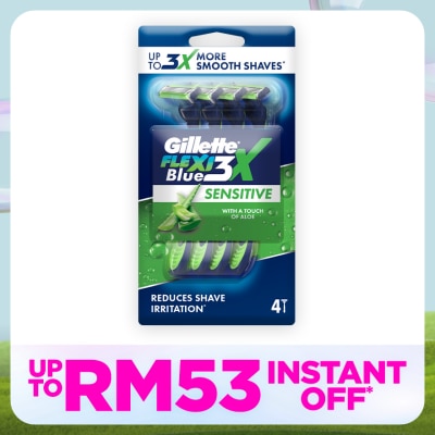 GILLETTE Blue3 Sensitive Disposable Razor 4s