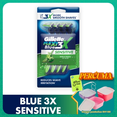 GILLETTE - Blue3 Sensitive Disposable Razor 4s