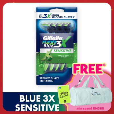 GILLETTE Blue3 Sensitive Disposable Razor 4s