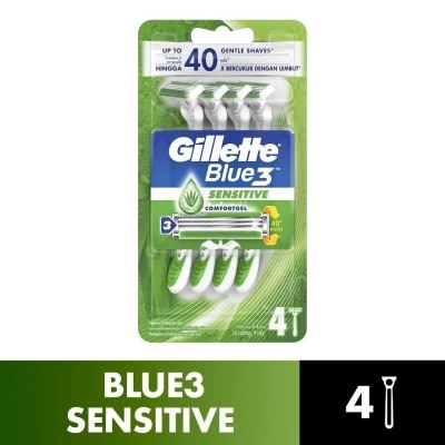 GILLETTE Blue3 Sensitive Disposable Razor 4's