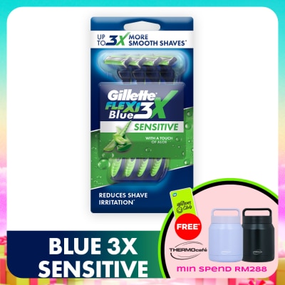 GILLETTE - Blue3 Sensitive Disposable Razor 4s