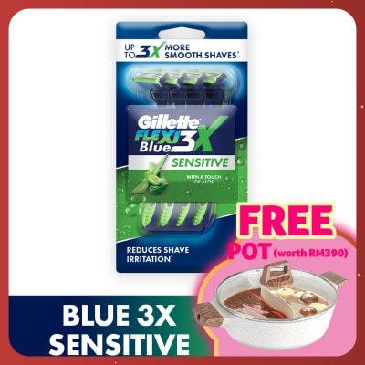 GILLETTE Blue3 Sensitive Disposable Razor 4s