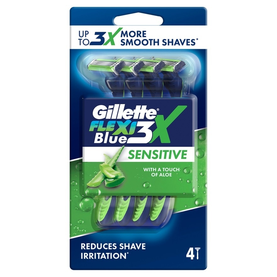 Blue3 Sensitive Disposable Razor 4s