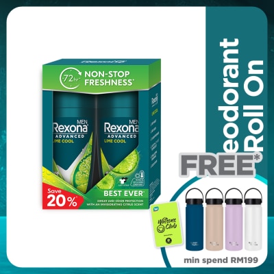 REXONA Men Lime Cool Roll On 2X45ml