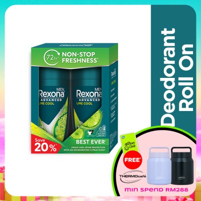 REXONA - Men Lime Cool Roll On 2X45ml