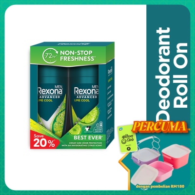 REXONA - Men Lime Cool Roll On 2X45ml