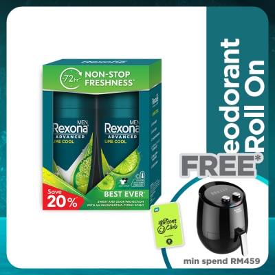 REXONA Men Lime Cool Roll On 2X45ml