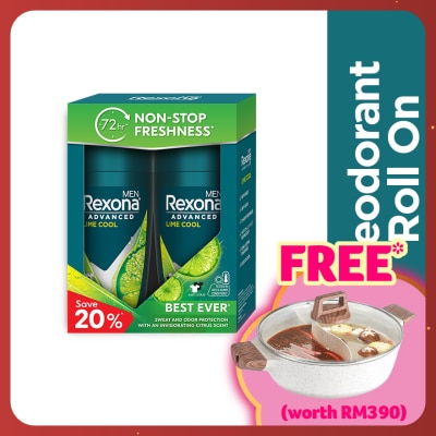 REXONA Men Lime Cool Roll On 2X45ml