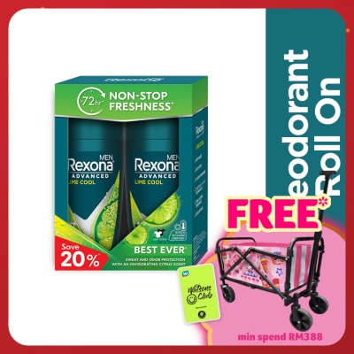 REXONA Men Lime Cool Roll On 2X45ml