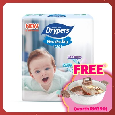 DRYPERS Wee Wee Dry Jumbo S (3-7kg) 58s