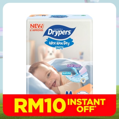 DRYPERS Wee Wee Dry Jumbo M (6-11kg) 52S