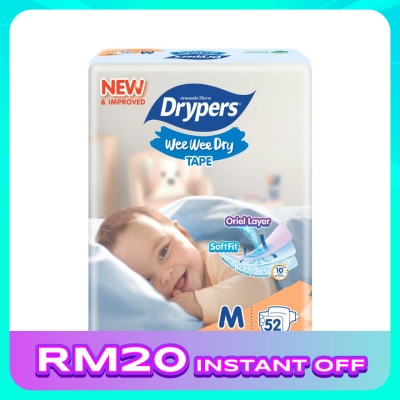 DRYPERS Wee Wee Dry Jumbo M (6-11kg) 52S