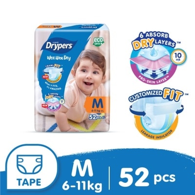 DRYPERS Wee Wee Dry Tape M 52's