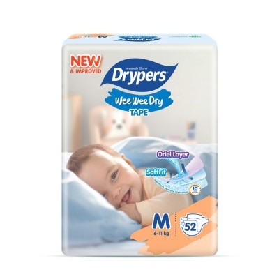 DRYPERS Wee Wee Dry Jumbo M (6-11kg) 52S