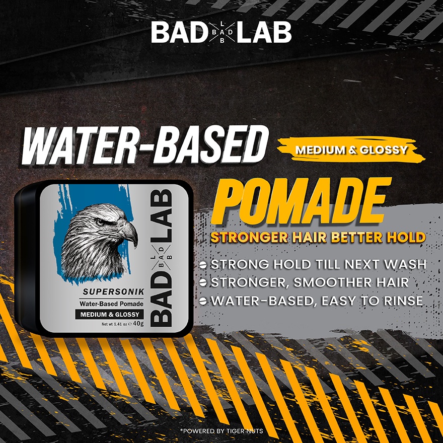 WATER BASED POMADE MEDIUM & GLOSSY 40g (SUPERSONIK) image