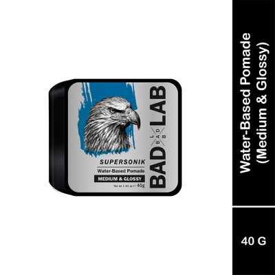 BAD LAB - WATER-BASED POMADE MEDIUM & GLOSSY 40g (SUPERSONIK)