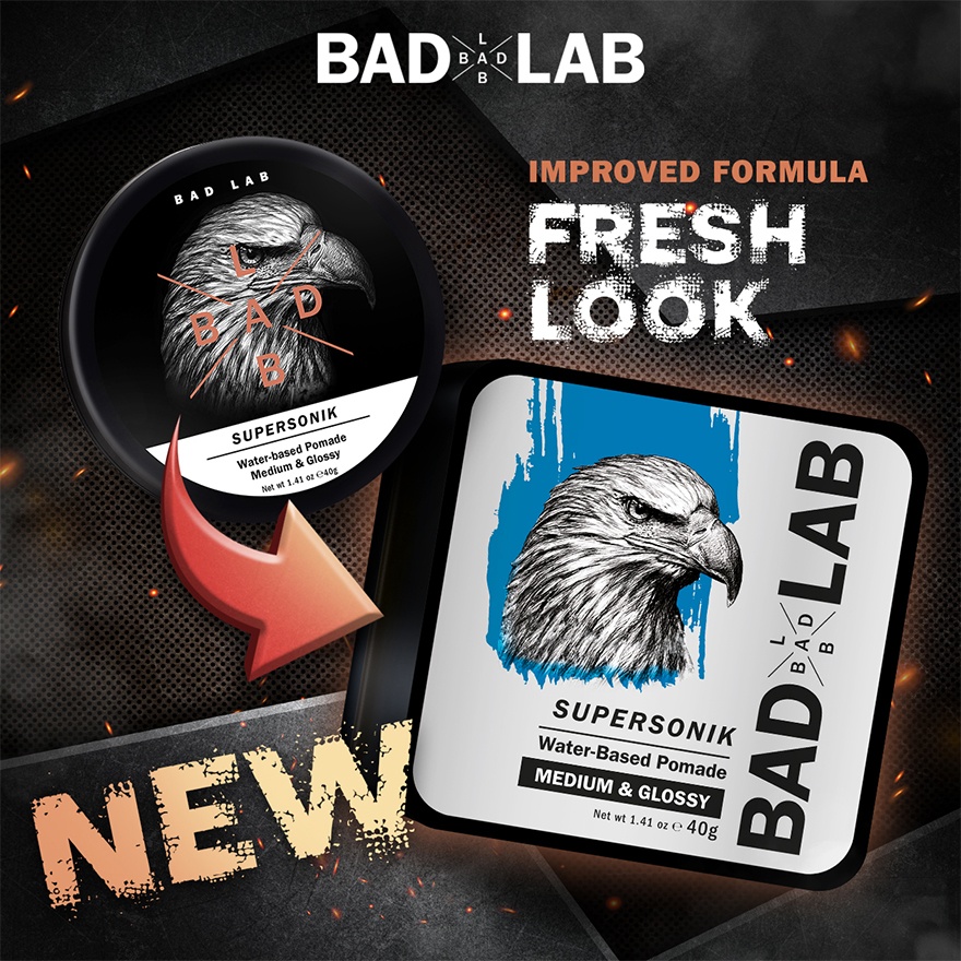 WATER BASED POMADE MEDIUM & GLOSSY 40g (SUPERSONIK) image