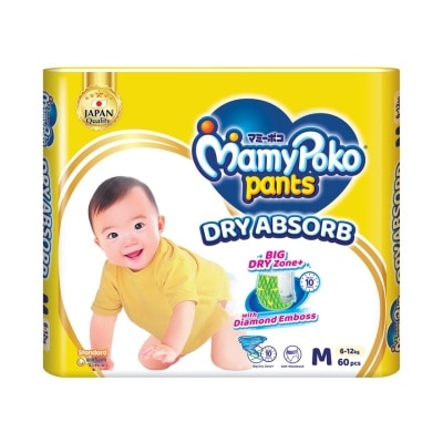 MAMYPOKO Baby Diapers Standard Pants M60