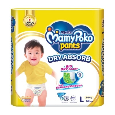 MAMYPOKO Baby Diapers Standard Pants L 48s