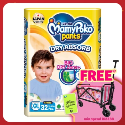 MAMYPOKO Baby Diapers Standard Pants XXL 32s