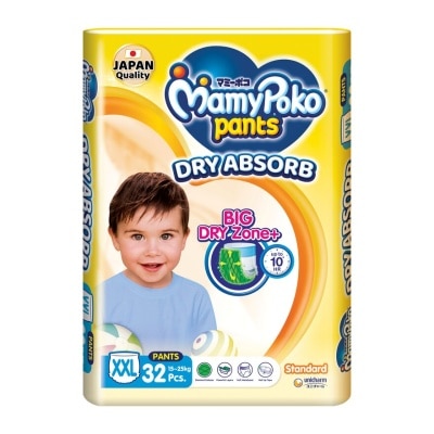 MAMYPOKO Baby Diapers Standard Pants XXL 32s