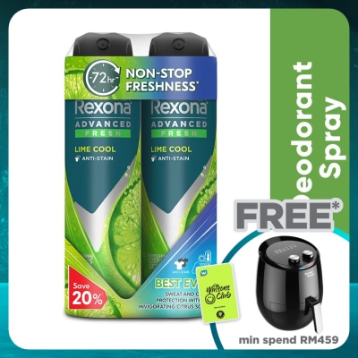 REXONA Men Lime Cool Spray Deo 2x135ml