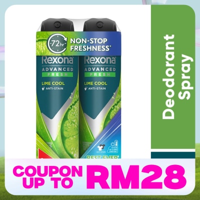 REXONA Men Lime Cool Spray Deo 2x135ml