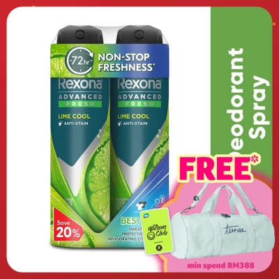 REXONA Men Lime Cool Spray Deo 2x135ml