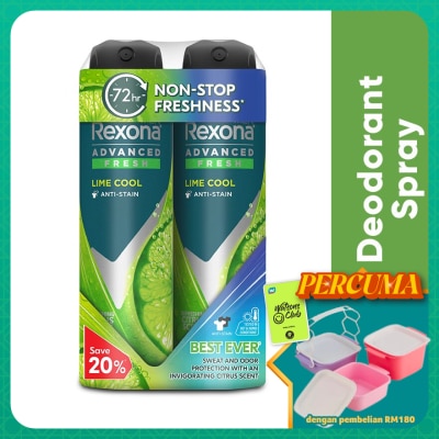 REXONA - Men Lime Cool Spray Deo 2x135ml