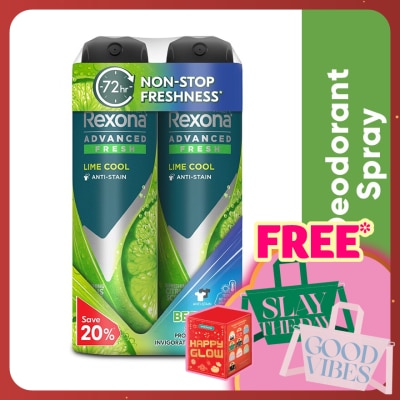 REXONA Men Lime Cool Spray Deo 2x135ml