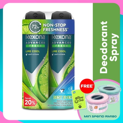 REXONA Men Lime Cool Spray Deo 2x135ml