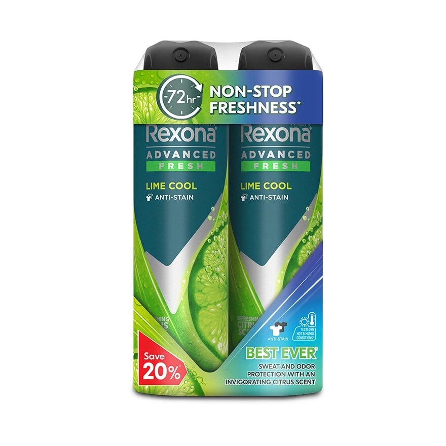 Men Lime Cool Spray Deo 2x135ml