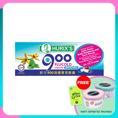 HURIX'S 900 FluCold Capsule Improved 6's