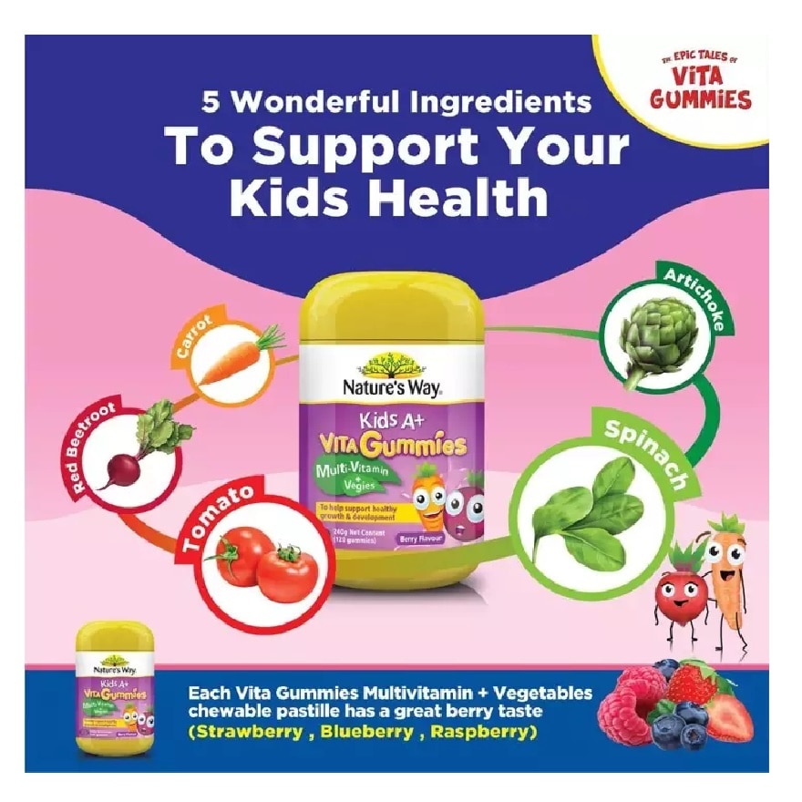 Kids A+ Vita Gummies 60's