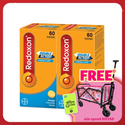 REDOXON Redoxon Double Action Vitamin C & Zinc Chewable Tablets Orange 2X60’S