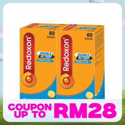 REDOXON Redoxon Double Action Vitamin C & Zinc Chewable Tablets Orange 2X60’S