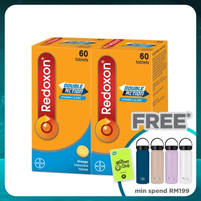 REDOXON Redoxon Double Action Vitamin C & Zinc Chewable Tablets Orange 2X60’S