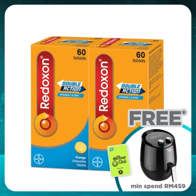 REDOXON Redoxon Double Action Vitamin C & Zinc Chewable Tablets Orange 2X60’S