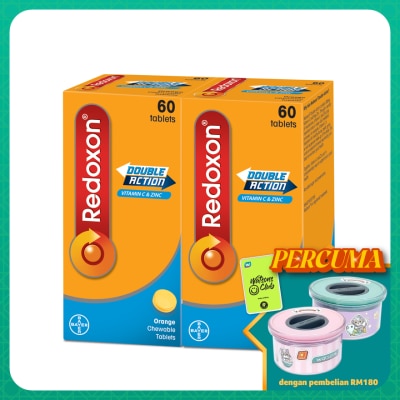 REDOXON Redoxon Double Action Vitamin C & Zinc Chewable Tablets Orange 2X60’S