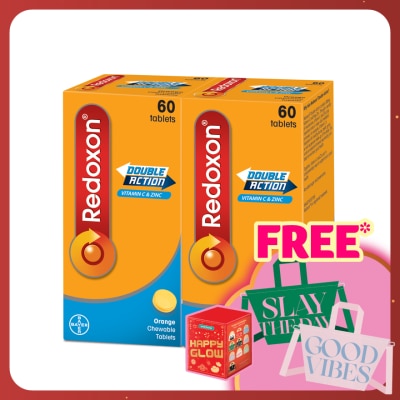 REDOXON Redoxon Double Action Vitamin C & Zinc Chewable Tablets Orange 2X60’S