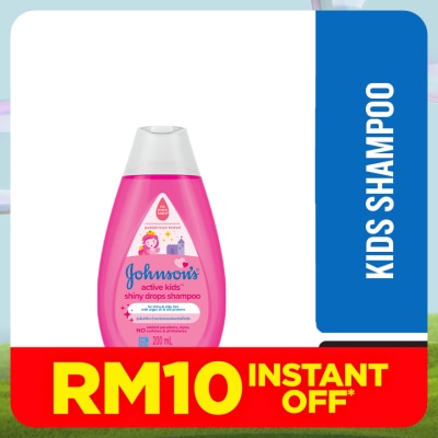 JOHNSON'S Active Kids Shiny Drops Shampoo 200ml