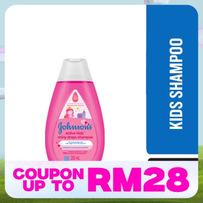 JOHNSON'S Active Kids Shiny Drops Shampoo 200ml