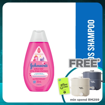 JOHNSON'S Active Kids Shiny Drops Shampoo 200ml
